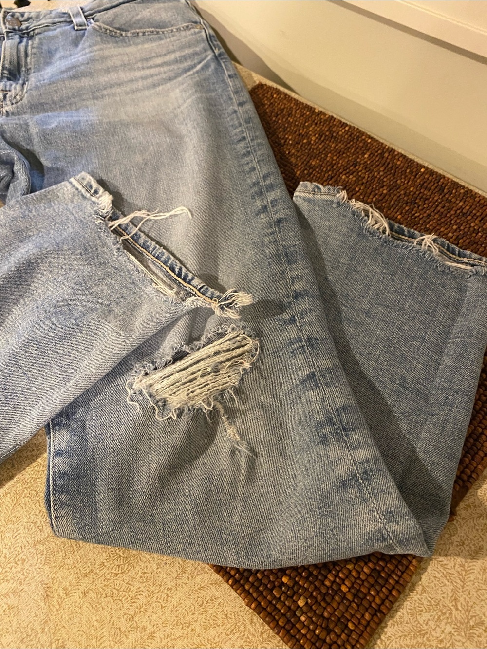 AG women’s, ex-boyfriend style, distressed jeans - Picture 5 of 6